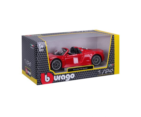 Bburago 1:24 Plus Porsche 918 Spyder Red