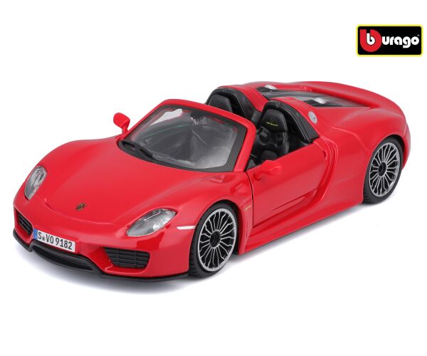Bburago 1:24 Plus Porsche 918 Spyder Red