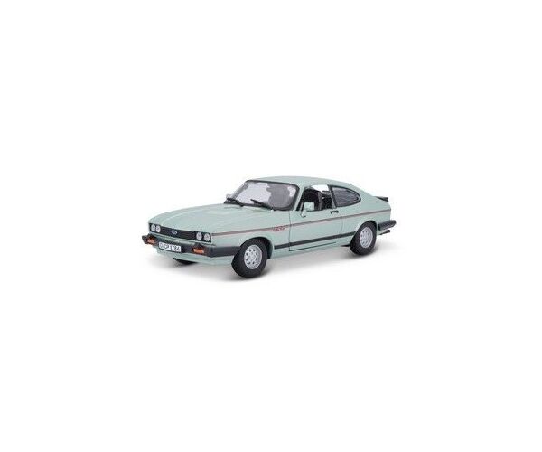 Bburago 1:24 Plus Ford Capri 1982 Light Green