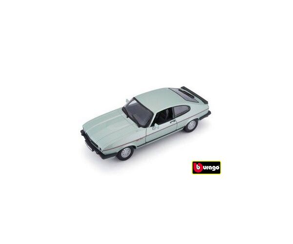 Bburago 1:24 Plus Ford Capri 1982 Light Green