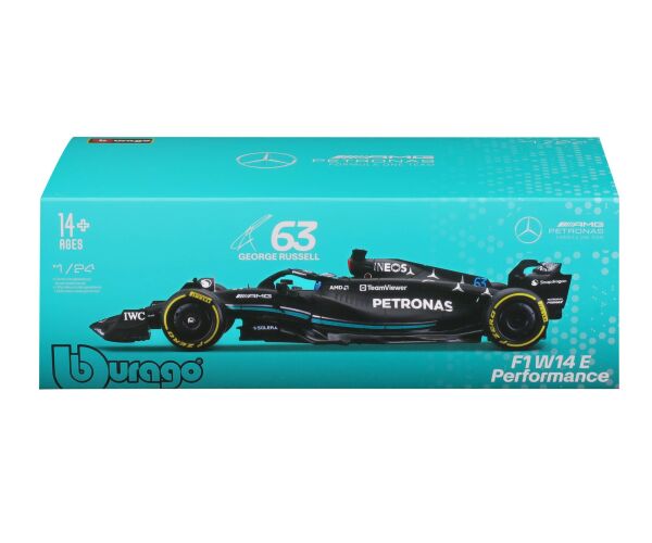 Bburago 1:24 Formule F1 Mercedes-AMG Petronas W14 E Performance(2023) nr.63 George Russell