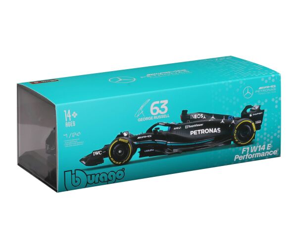 Bburago 1:24 Formule F1 Mercedes-AMG Petronas W14 E Performance(2023) nr.63 George Russell