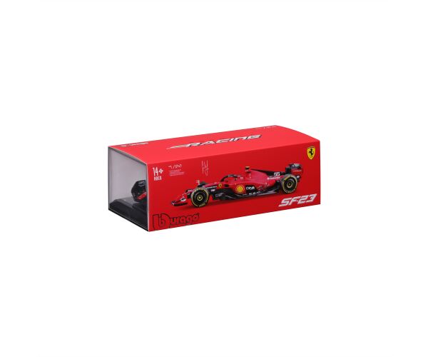 Bburago 1:24 Formula F1 Ferrari Scuderia SF-23 (2023) nr.55 Carlos Sainz  - Hard Case