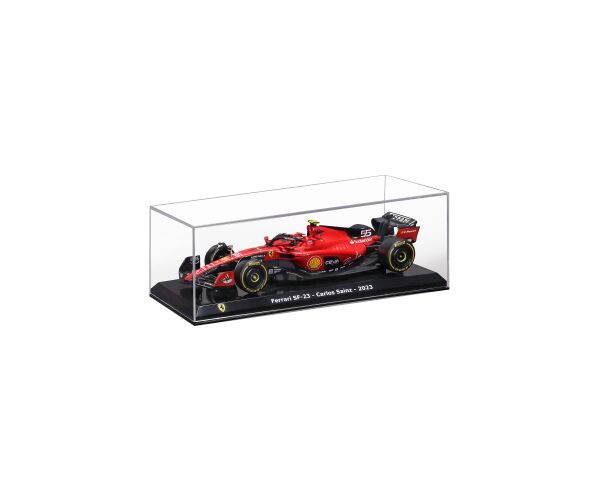 Bburago 1:24 Formula F1 Ferrari Scuderia SF-23 (2023) nr.55 Carlos Sainz  - Hard Case