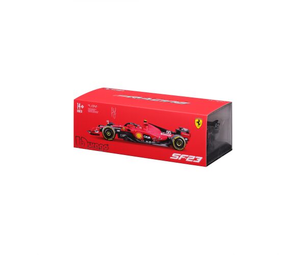 Bburago 1:24 Formula F1 Ferrari Scuderia SF-23 (2023) nr.55 Carlos Sainz  - Hard Case