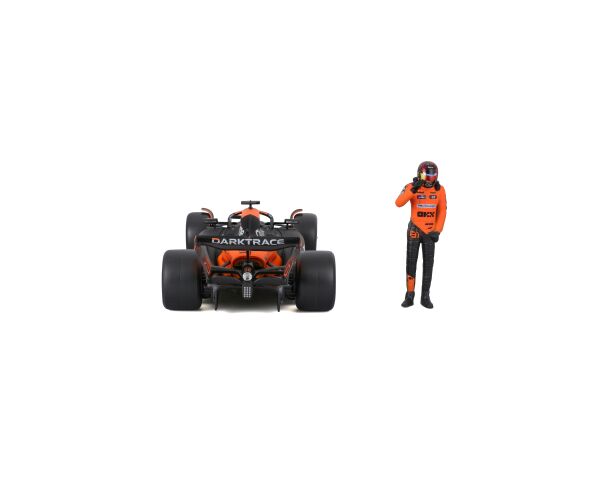 Bburago 1:24 RACE Formula F1 - McLaren F1 Team MCL38(2024) #81 (Oscar Piastr) -with driver and decor