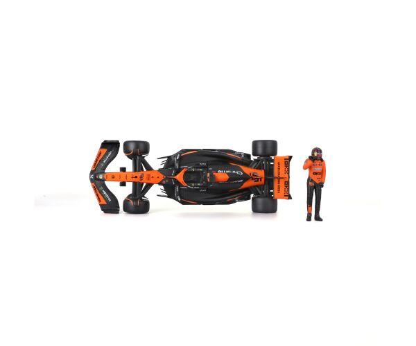 Bburago 1:24 RACE Formula F1 - McLaren F1 Team MCL38(2024) #81 (Oscar Piastr) -with driver and decor