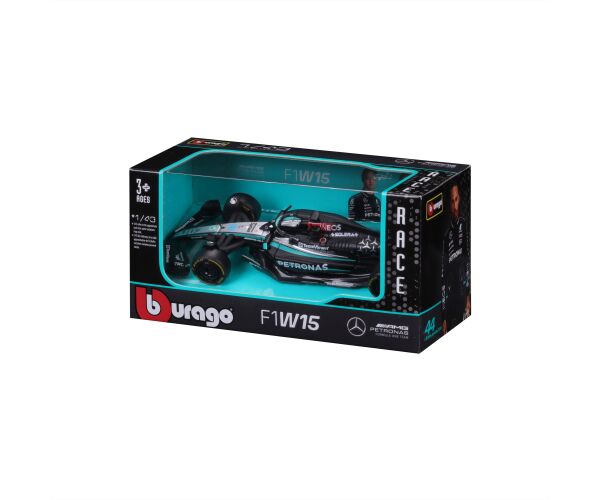 Bburago 1:43 RACE Formula F1 - Mercedes-AMG F1 W15 Performance (2024) #63 George Russel