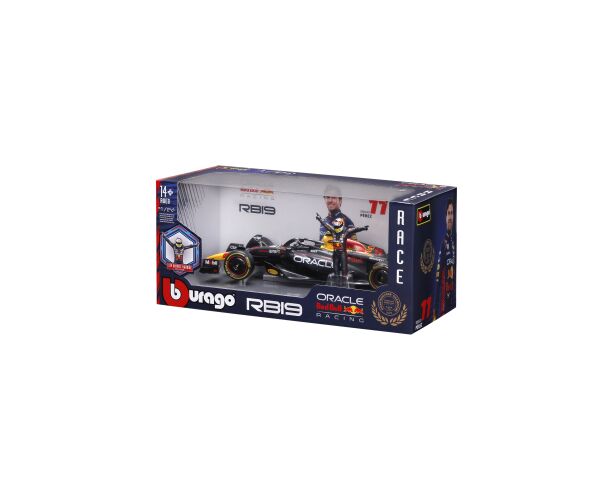 Bburago 1:24 RACE Formula F1 - Red Bull Racing RB19(2023) #11 (Sergio Peréz) -with driver and decora