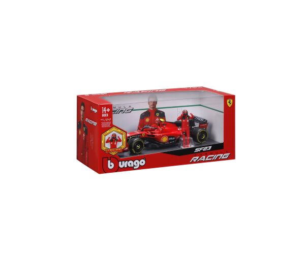 Bburago 1:24 Formula F1 Ferrari Scuderia SF-23 (2023) nr.55 Carlos Sainz  - with driver and decorati