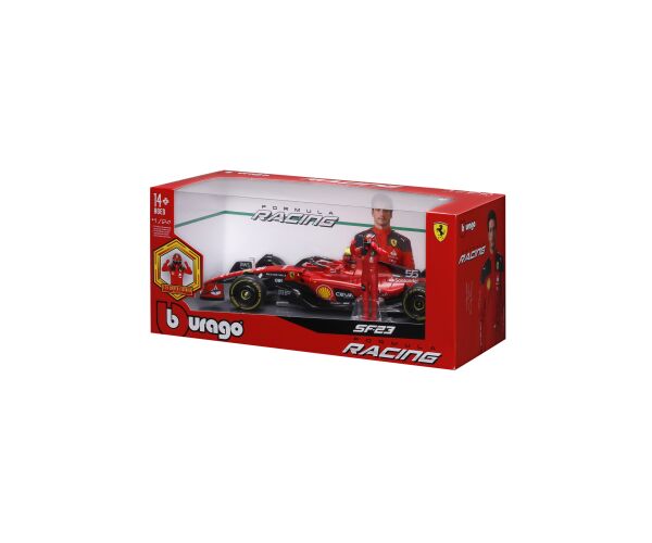 Bburago 1:24 Formula F1 Ferrari Scuderia SF-23 (2023) nr.55 Carlos Sainz  - with driver and decorati