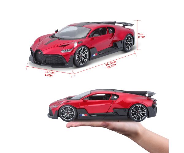Bburago Bugatti Divo Červené 1:18
