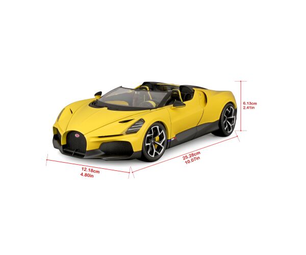 Bburago 1:18 TOP - Bugatti Mistral - Yellow