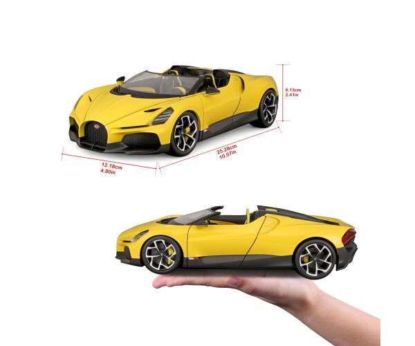 Bburago 1:18 TOP - Bugatti Mistral - Yellow