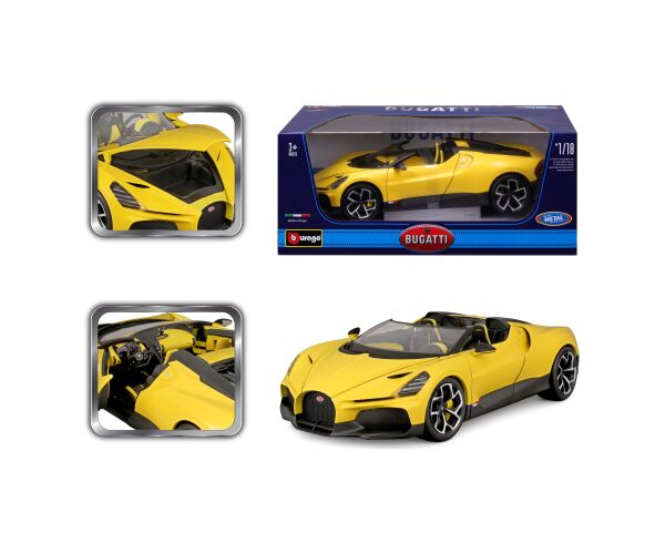 Bburago 1:18 TOP - Bugatti Mistral - Yellow