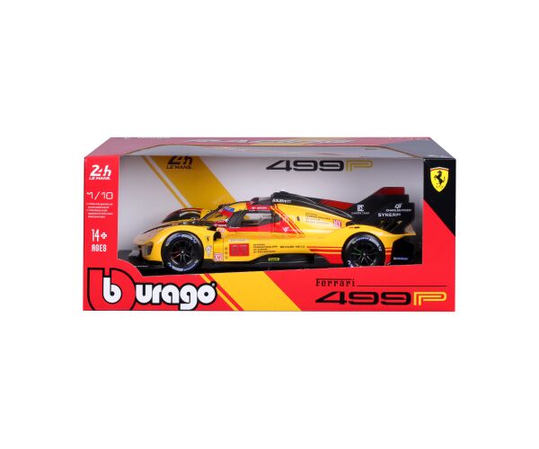 Bburago 1:18 Ferrari Racing 499P nr.83 Yellow 24H Le Mans 2024