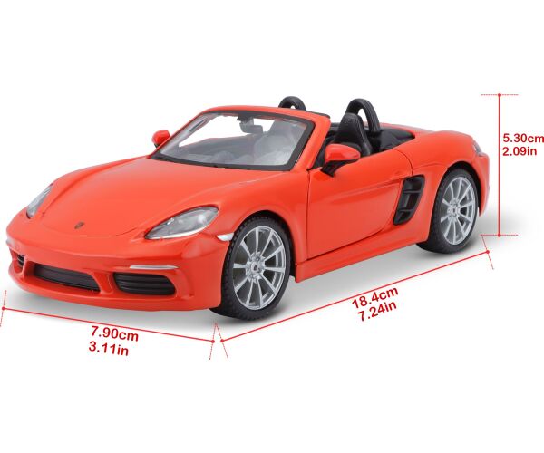 Bburago 1:24 Porsche 718 Boxster oranžová 18-21087