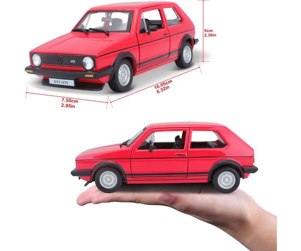 Bburago 1:24 Volkswagen Golf MK1 GTI červená 18-21089