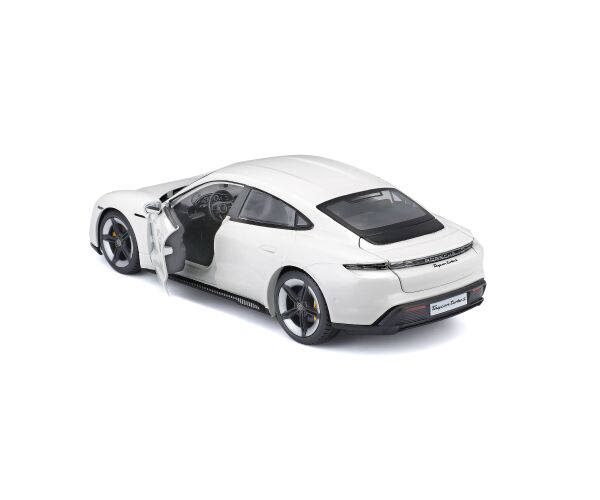 Bburago 1:24 Porsche Taycan Turbo S 2019 Carrara White