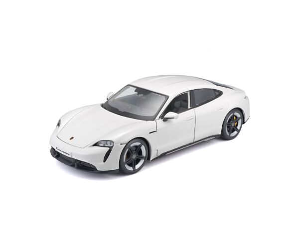 Bburago 1:24 Porsche Taycan Turbo S 2019 Carrara White