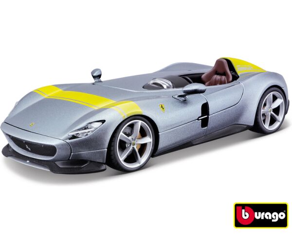 Bburago Ferrari Monza SP1 Silver Blue 1:24