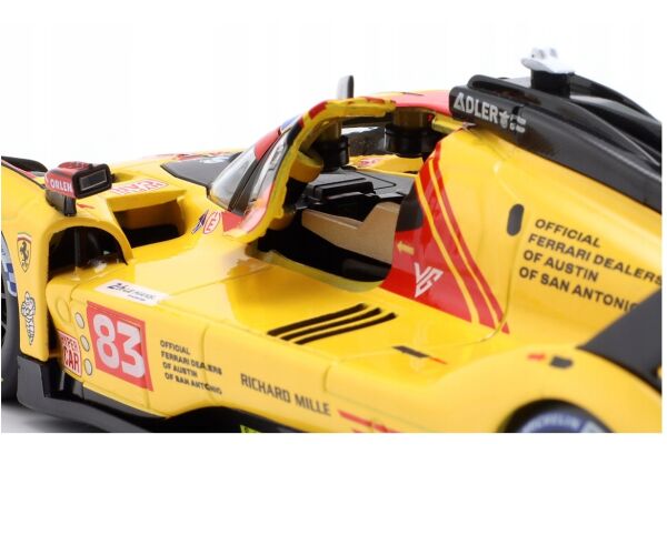 Bburago 1:24 Ferrari  Racing - 499P LMH yellow nr.83 - 24h Le Mans Livery 2024