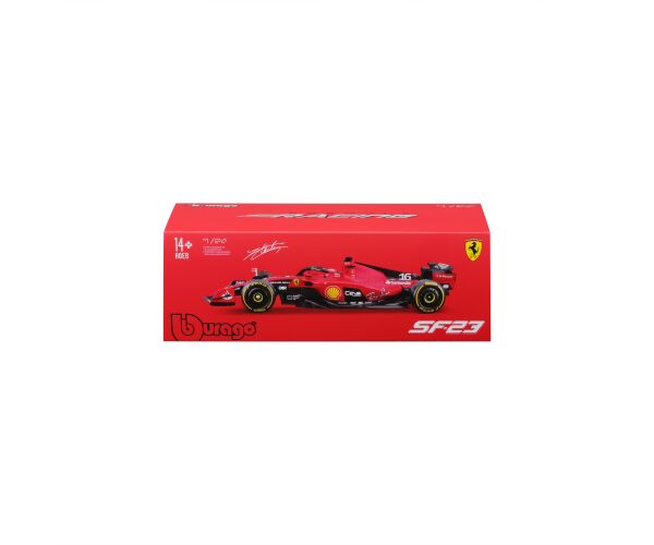 Bburago 1:24 Formula F1 Ferrari Scuderia SF-23 (2023) nr.16 Charles Leclerc  - Hard Case