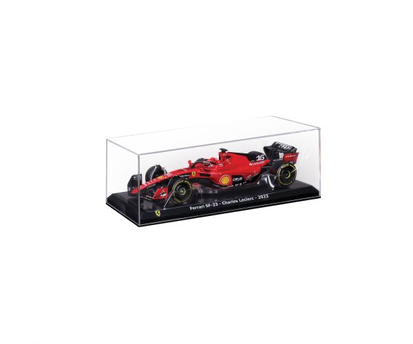Bburago 1:24 Formula F1 Ferrari Scuderia SF-23 (2023) nr.16 Charles Leclerc  - Hard Case