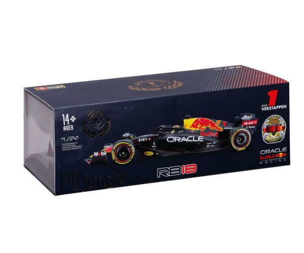 Bburago 1:24 Formula F1 Oracle Red Bull Racing RB18(2022) nr.1 Max Verstappen s řidičem