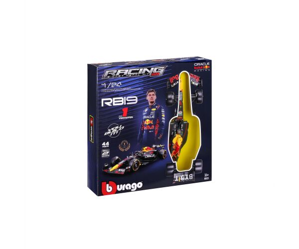Bburago 1:24 RACE Formula F1 MODEL-KIT- Red Bull RB19(2023) #1 Max Verstappen with stand