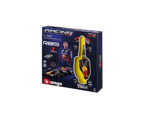Bburago 1:24 RACE Formula F1 MODEL-KIT- Red Bull RB19(2023) #1 Max Verstappen with stand