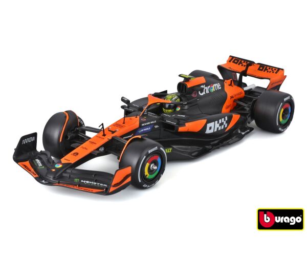 Bburago 1:24 RACE Formula F1 MODEL-KIT - McLaren F1 Team MCL38 (2024) #4 (Lando Norris)
