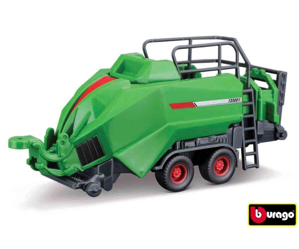 Bburago 10cm Farm tractor Gift Set - Fendt 1050 Vario with 3 trailers