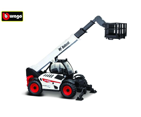 Bburago 1:50 Bobcat T40.180SLP Telehandler w/Man Platform