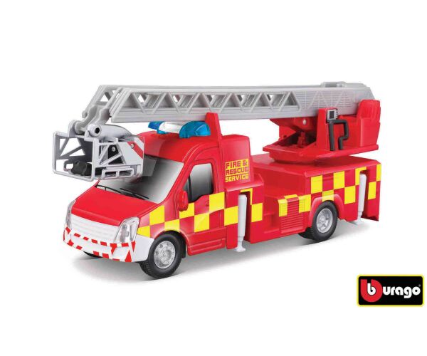 Bburago 1:43 servisní vozidlo Hasičské auto s žebříkem