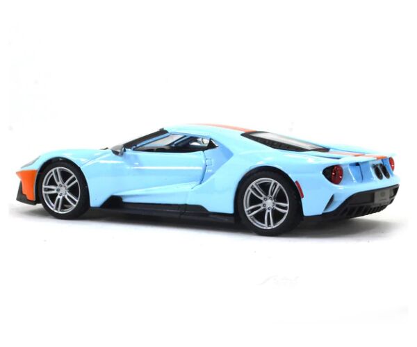 Bburago 1:32 Ford GT - 2019 - Light Blue/Orange