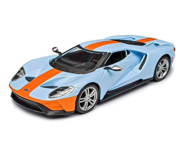 Bburago 1:32 Ford GT - 2019 - Light Blue/Orange