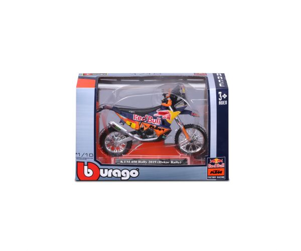 Bburago 1:18 Cycle Red Bull KTM Rally Dakar 2019