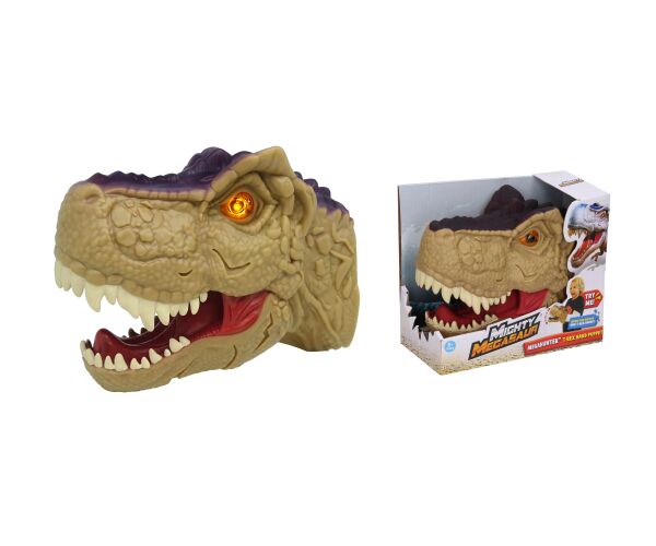 Dino hlava s efekty na ruku 20 cm
