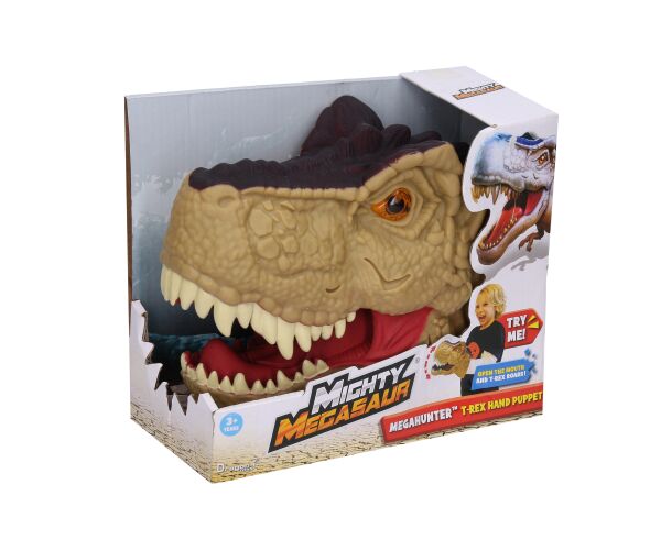 Dino hlava s efekty na ruku 20 cm