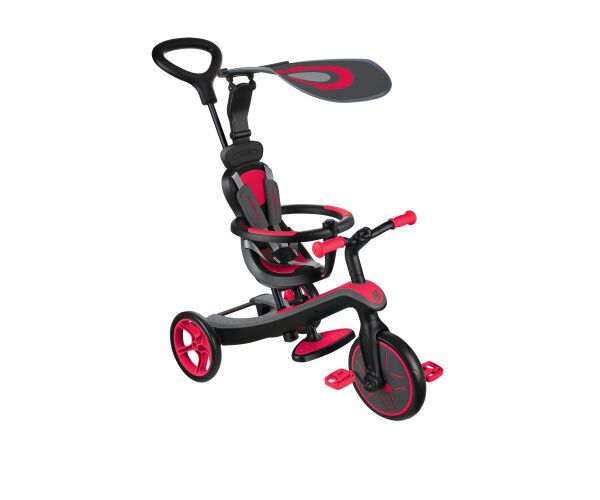 Globber Tříkolka dětská 4v1 - New Red