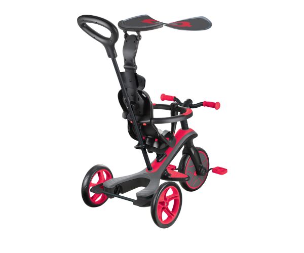 Globber Tříkolka dětská 4v1 - New Red