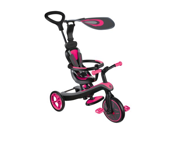 Globber Tříkolka dětská 4v1 - Fuchsia Pink