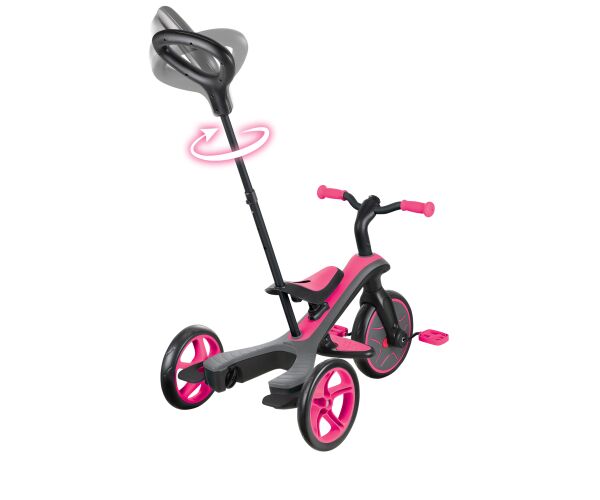 Globber Tříkolka dětská 4v1 - Fuchsia Pink