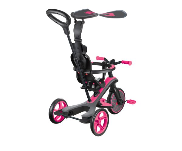 Globber Tříkolka dětská 4v1 - Fuchsia Pink