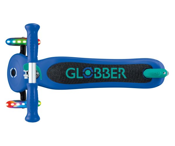 Globber Koloběžka dětská tříkolečková Primo Lights V2 svítící kolečka Navy Blue