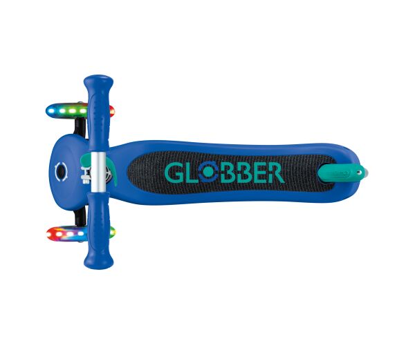 Globber Koloběžka dětská tříkolečková Primo Lights V2 svítící kolečka Navy Blue