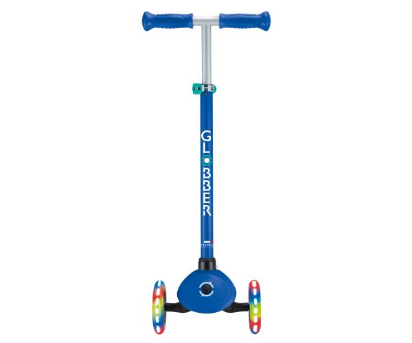 Globber Koloběžka dětská tříkolečková Primo Lights V2 svítící kolečka Navy Blue