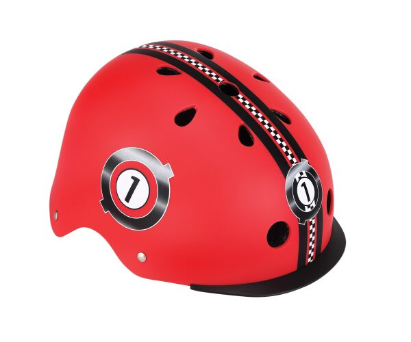Globber Dětská přilba Elite New Red Racing XS/S (48-53 cm)