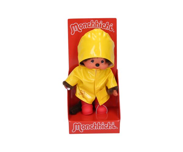 Monchhichi Mončiči chlapec ve žluté pláštěnce 20 cm